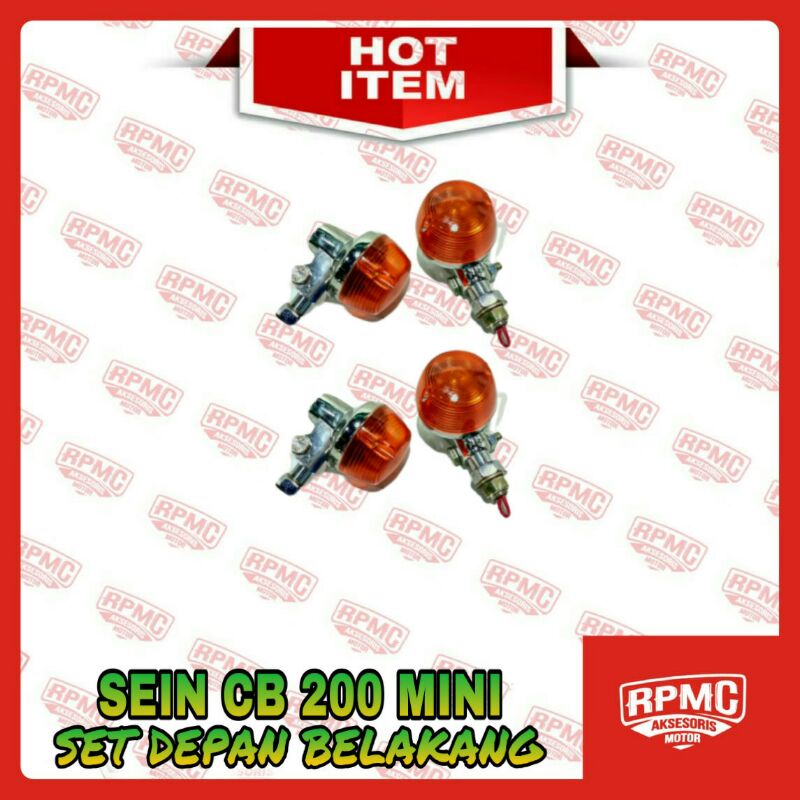 SEIN LAMPU BELOK RITING CB 200 MINI SET DEPAN BELAKANG