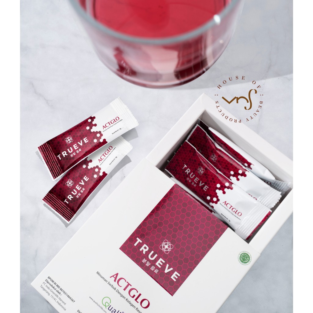 [ FREE GIFT ]  TRUEVE Actglo Collagen Drink Isi 20 Sachet