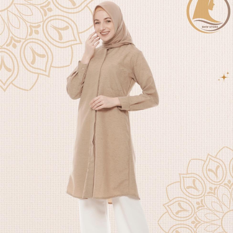 9.9 MALL Setelan OOTD Baju Atasan Aesthetic Fashion Busana Muslim Workout Wanita Dewasa Hijab Omira 
