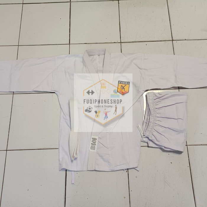 BAJU KARATE ANAK HOKAIDO BAGUS BONUS LOGO FORKI