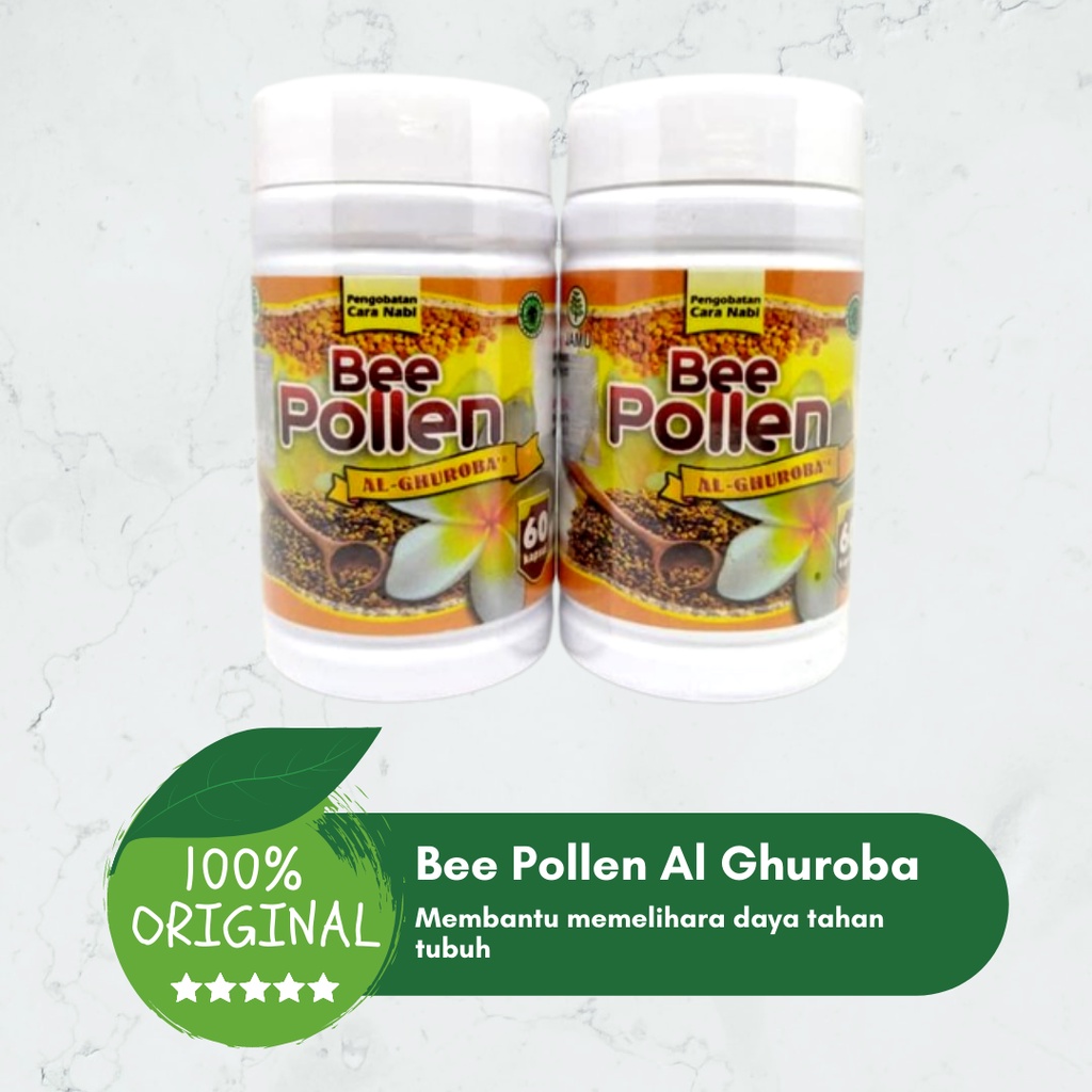 

Bee Pollen Kapsul Al-Ghuroba BPOM Isi 60 Kapsul