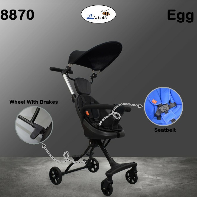 Stroller Kereta Dorong Bayi Travelling Micro Trike Labeille 8870 EGG