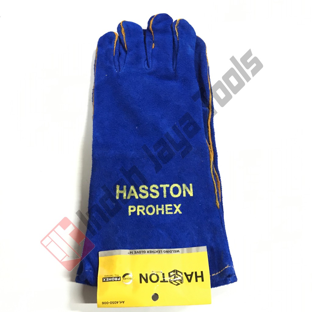 HASSTON PROHEX Sarung Tangan Las Kulit BIRU