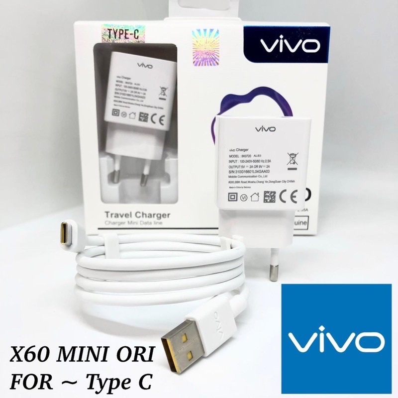 PROMO CHARGER VIVO X60 MINI ORIGINAL MICRO /TYPE C FAST CHARGING