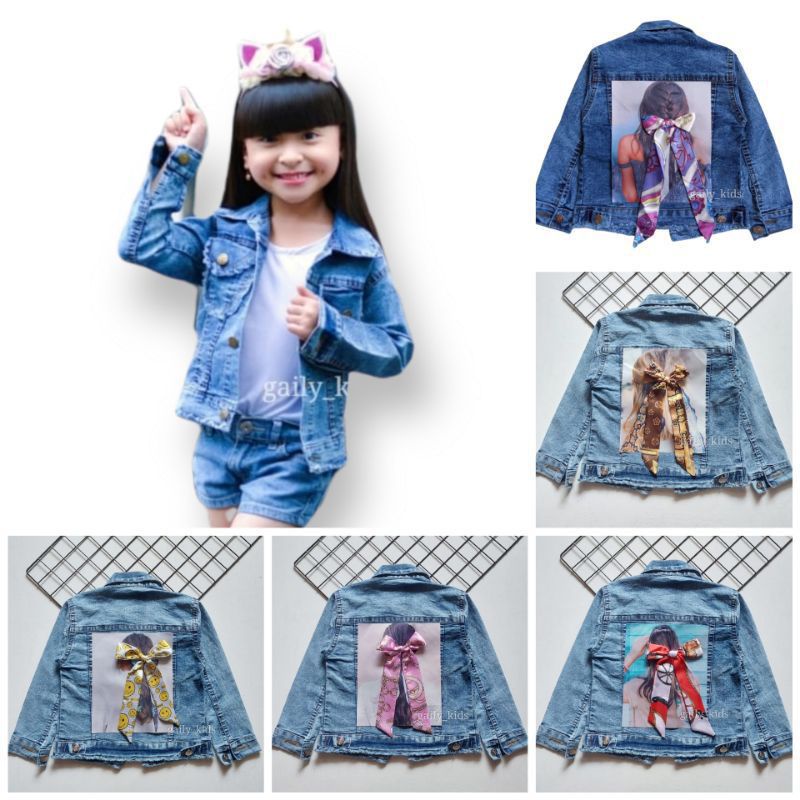 JAKET JEANS ANAK 3D PITA USIA 1-9 TAHUN