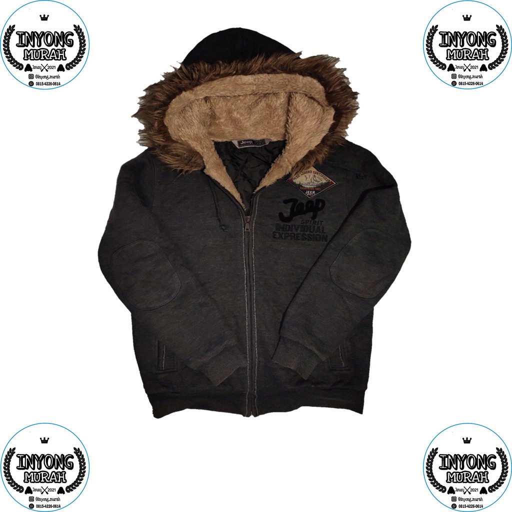 Zipp Hoodie Jeep Vintage Original Second