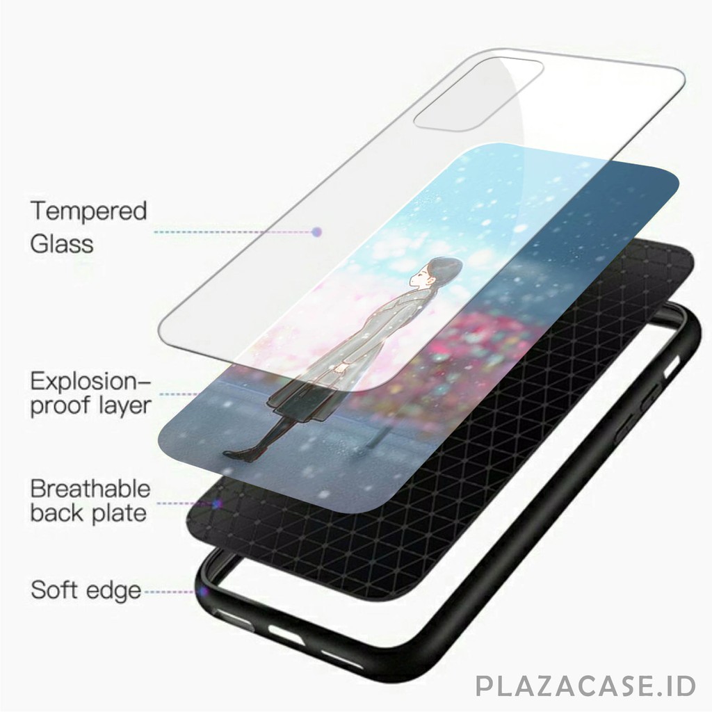 Couple Softcase Glass [K76] for ALL TYPE A15 RENO 4F V20 V20 SE A53 C17 RENO 4 REALME 7i Y30 Y50 A73