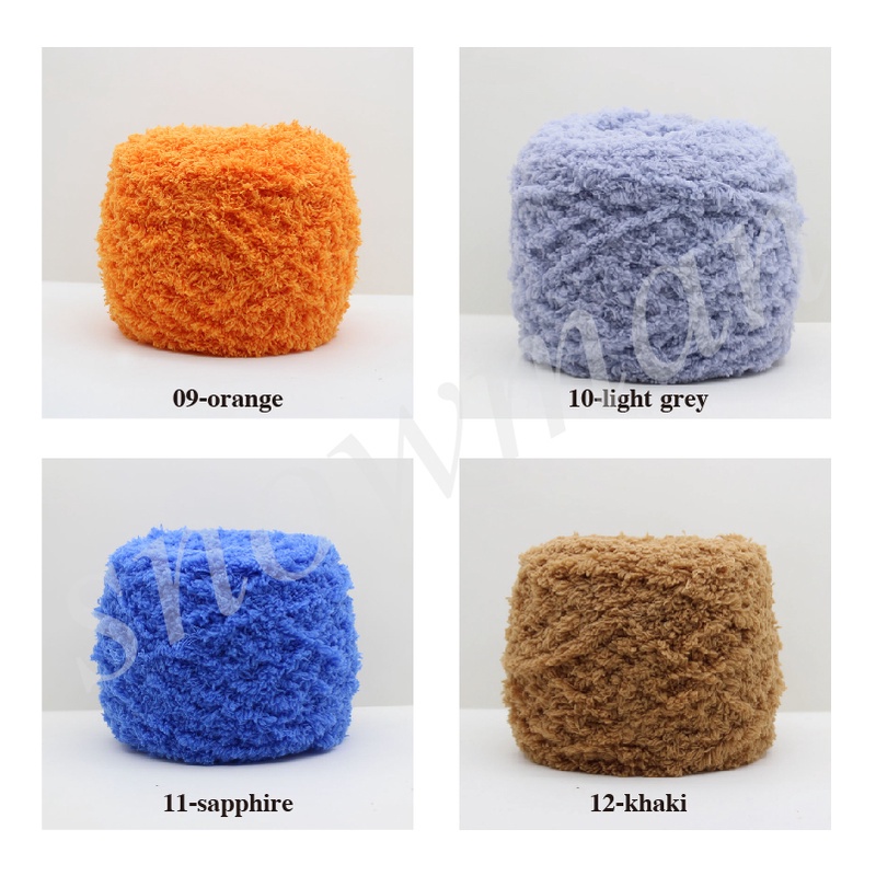 Benang rajut handuk/100g coral fleece yarn 3 strands towel thread scarf thread baby kids wool thread for crochet