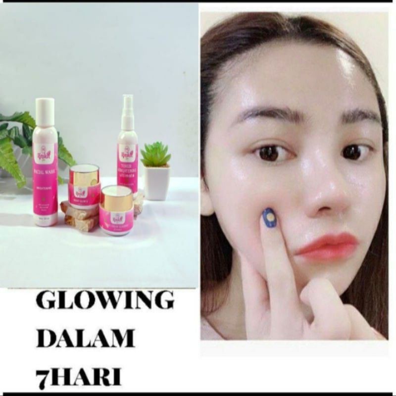 PAKET SKINCARE/PELICIN PEMUTIH WAJAH NRGLOW BPOM PUTIH CEPAT GLOWING