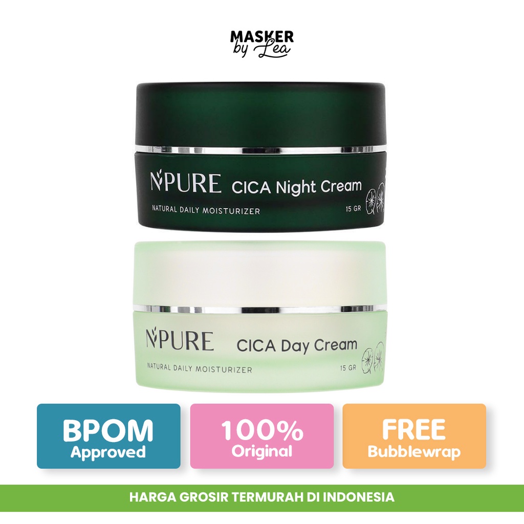 NPURE Day Cream + Night Cream Centella Asiatica / Natural Daily Moisturizer Krim