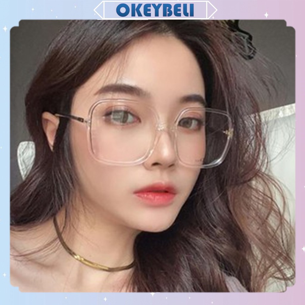 •OKEY BELI•KC107 Kacamata Anti Radiasi Persegi Kacamata Style Korea Bingkai Retro Petak Eyeglasses