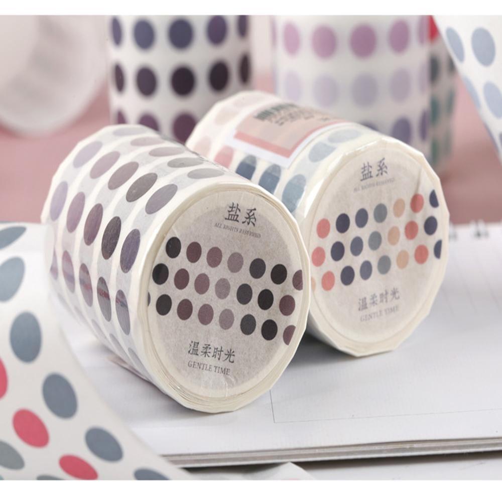 Tape Perekat Nanas Alat Tulis Label Dots Shape Tapes