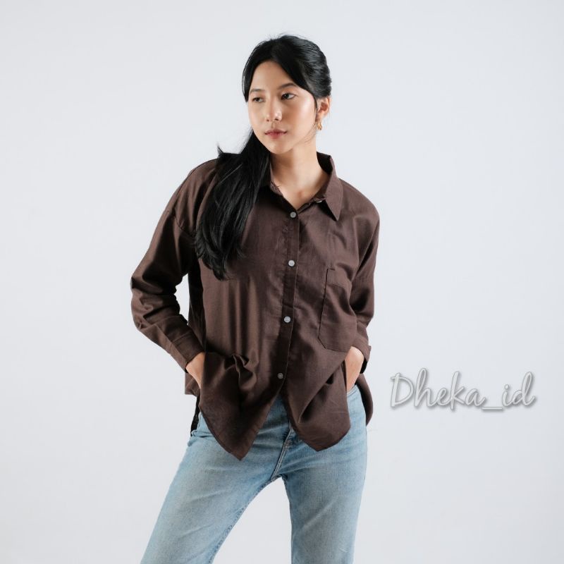 Kalea Shirt - Kemeja Linen Oversize