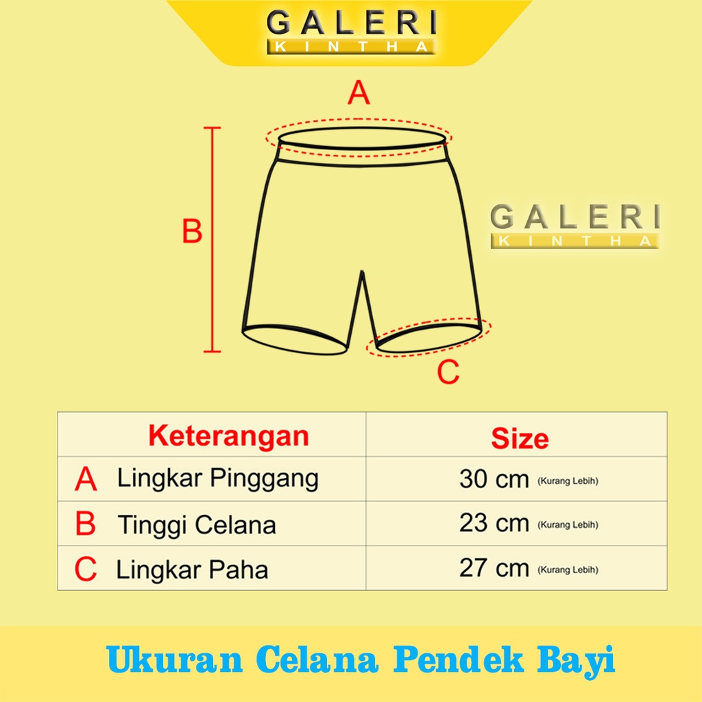 Celana Pendek Bayi Laki Laki Newborn
