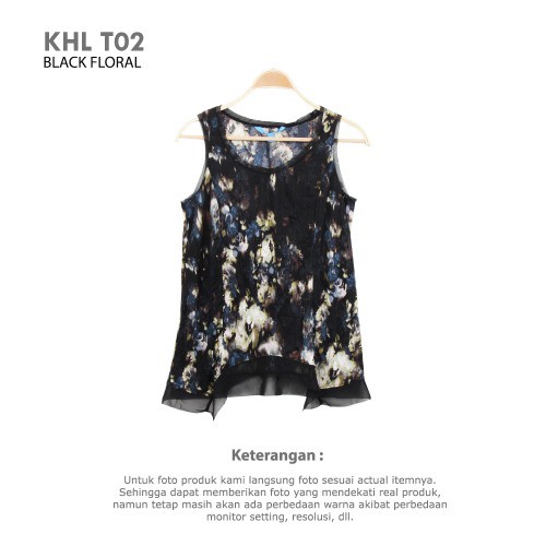 promo WOMAN TAMK TOP BRANDED FLORAL Atasan Wanita Tanktop Wanita Kohls murah kualitas bagus