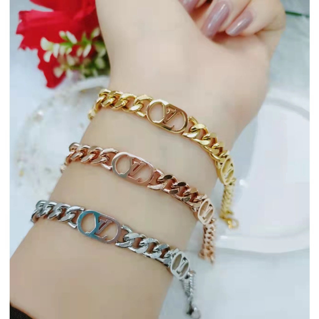 Gelang Titanium Rantai Perhiasan Fashion