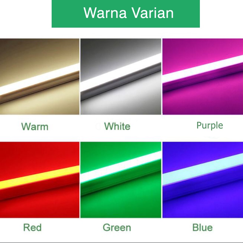 Lampu TL Neon / Lampu T5 LED 30cm 60cm Warna Warni