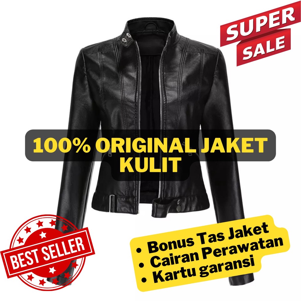 Jaket kulit wanita jaket kulit wanita terbaru jaket kulit domba asli 100% jaket kulit murah jaket mo