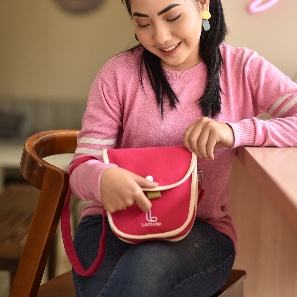 MEORI MISTY ROSE |ManNeedMe X LAZZARDI| Tas Handphone Wanita Sling Bag HP ORIGINAL