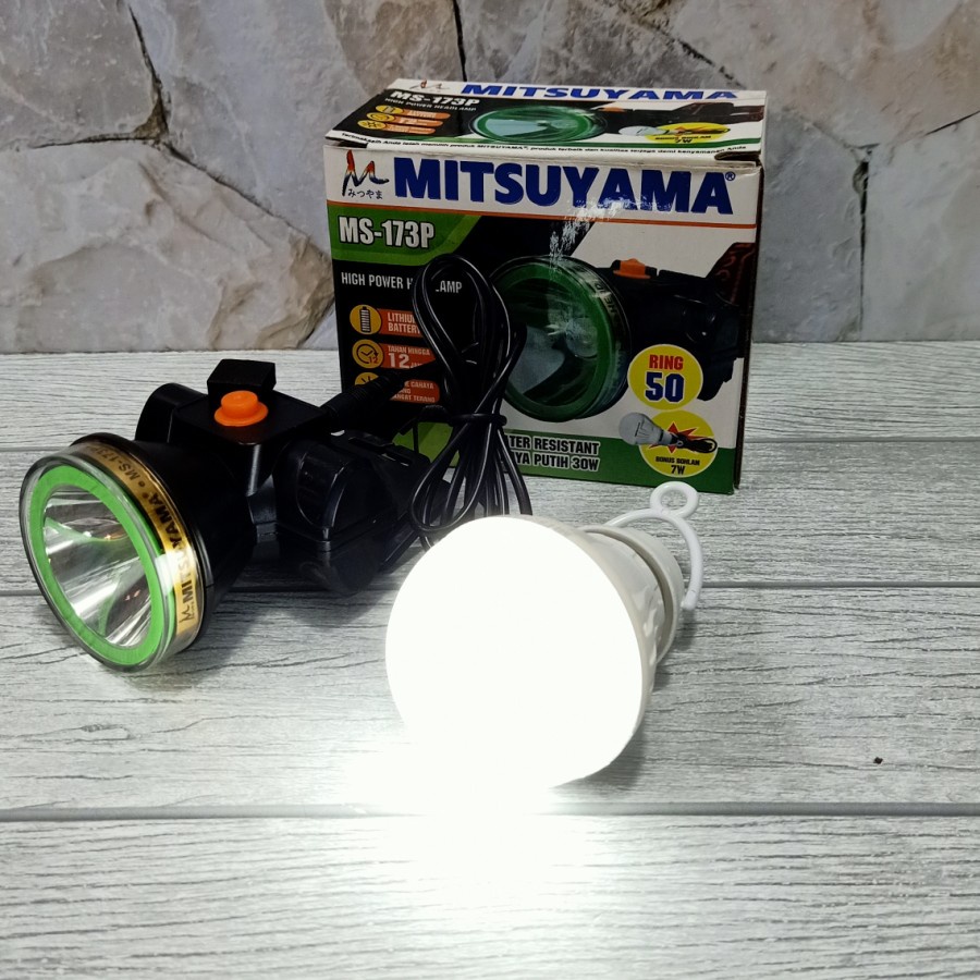 COD Senter Kepala MITSUYAMA 30 Watt Cahaya Putih MS-173P