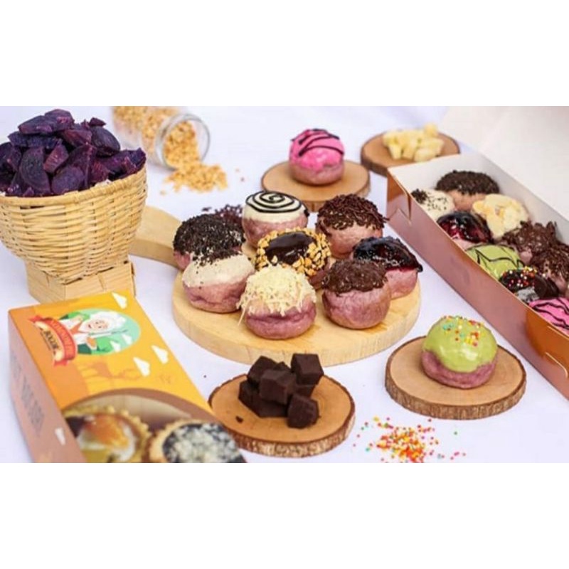 

donat mini ubi ungu