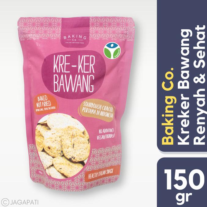 

Baking Co. - Kreker Bawang - Shallots 150gr - Cemilan Sehat - Non MSG