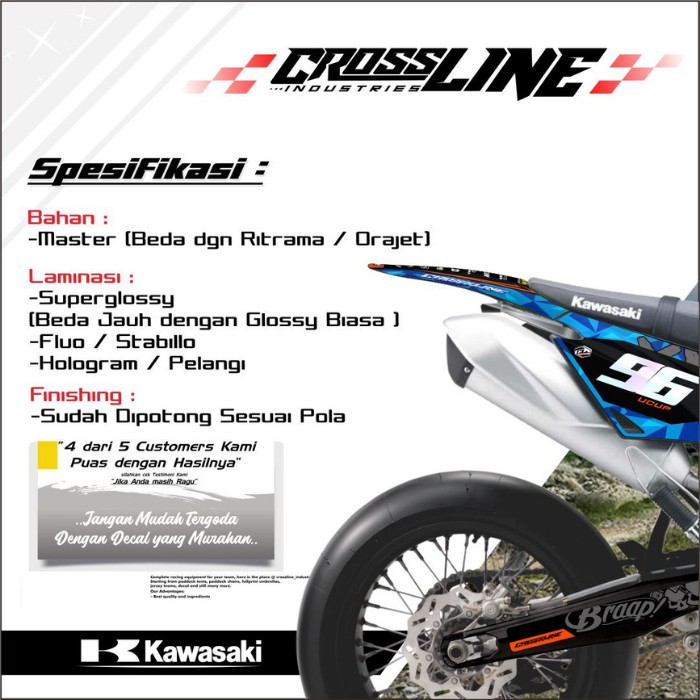 Decal Dtracker 150 Supermoto|Decal|Striping|Sticker ...