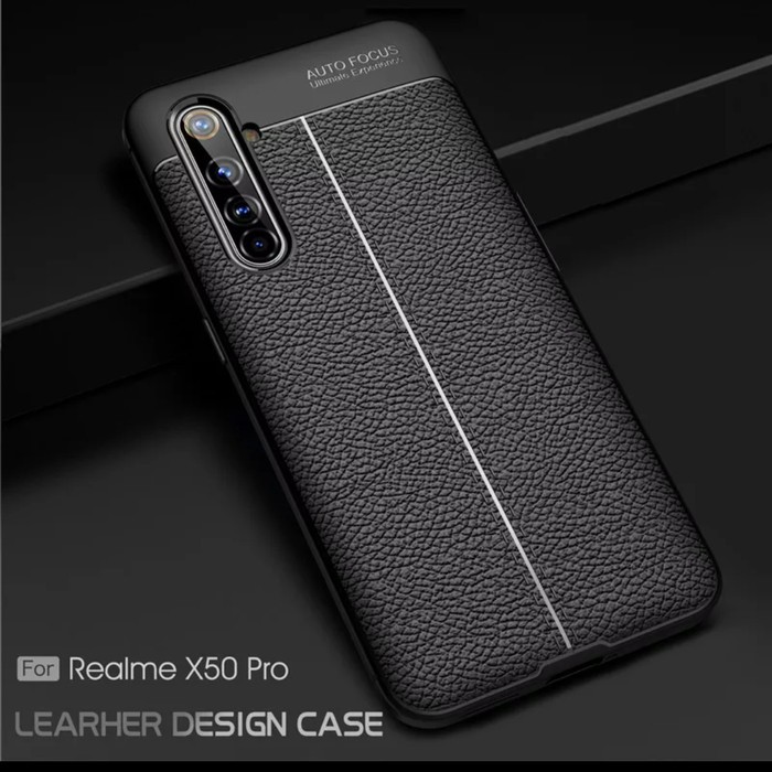 Leather Case Realme X50 Pro Softcase Auto focus kulit Realme X50pro