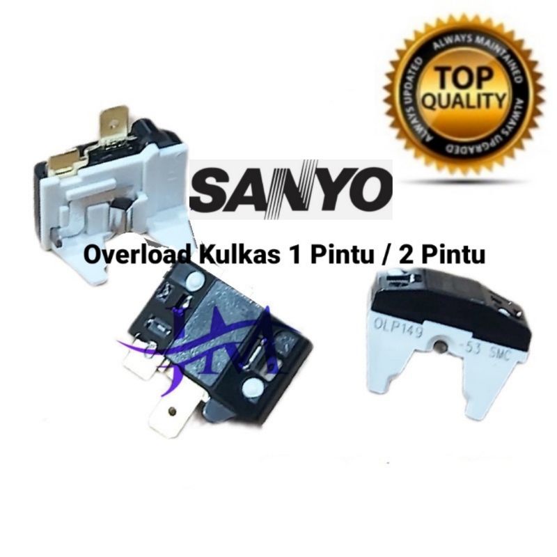 Overload kulkas Sanyo 1 pintu / 2 pintu
