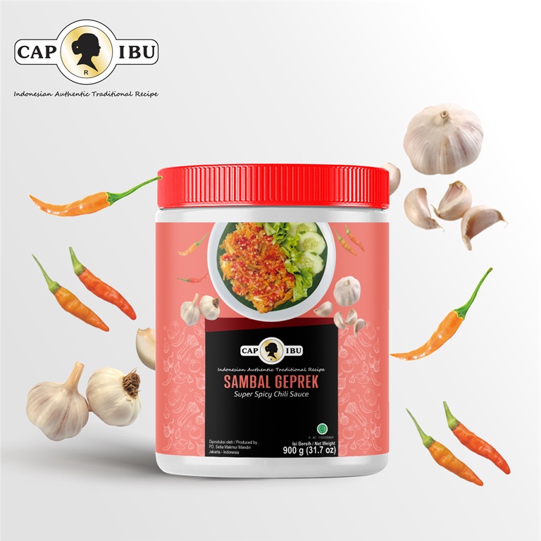 CAP IBU Sambal Geprek Kemasan Pot