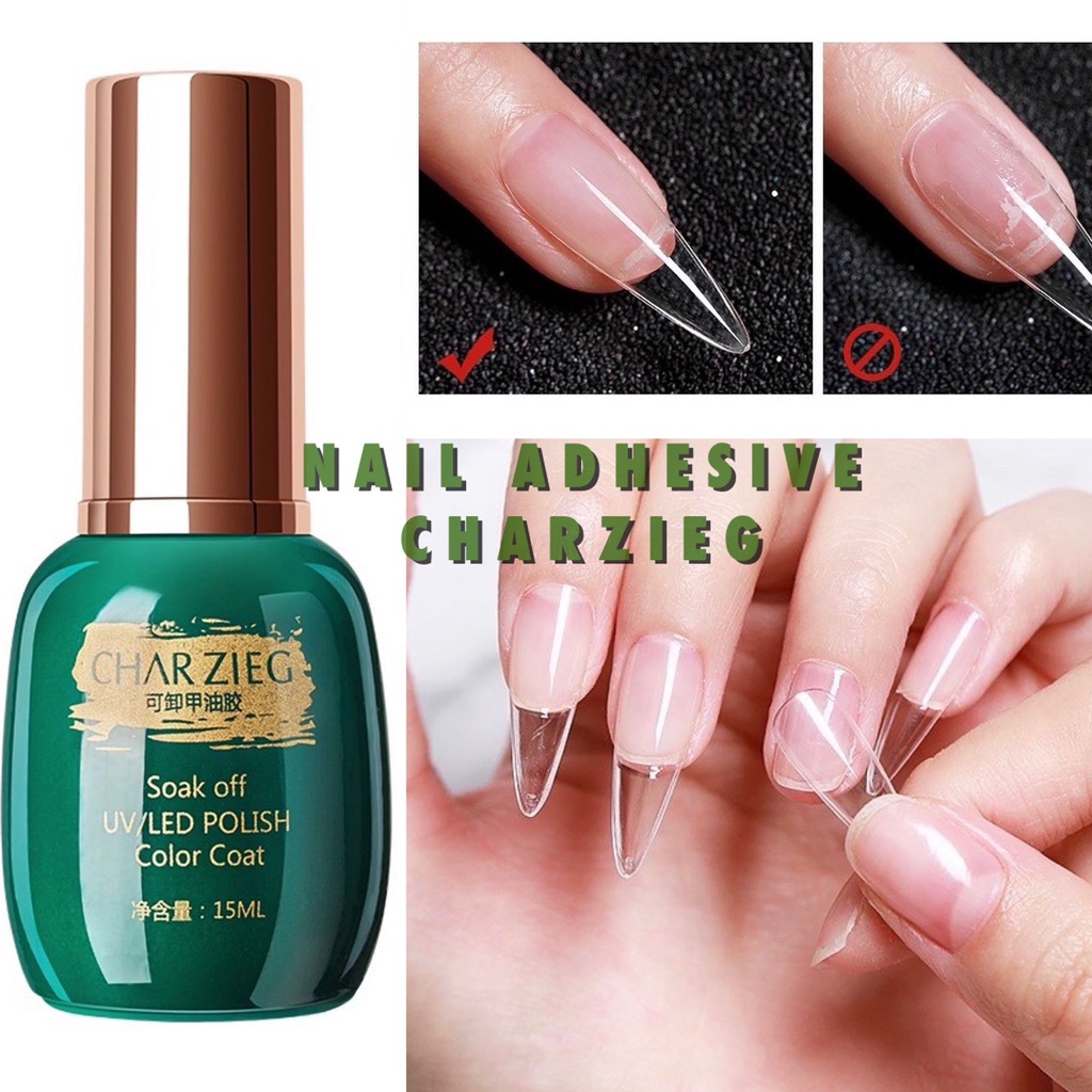 CHARZIEG NAIL ADHESIVE GEL NAIL EXTENSION SOFT TIP APRES GEL EXTENSION APRES 30 MENIT GEL GLUE NAIL EXTENSION