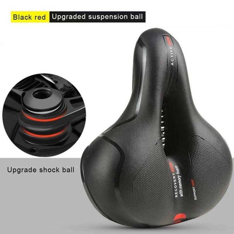 Sadel Sepeda Bike Saddle Leather Model Absorber Ball / Sadel Sepeda Roadbike Mtb Velo Onthel Fixie Gunung Bmx Empuk Lebar Anti Pegal / Sedel Sadel Sepeda Lipat Silicon Model Absorber Ball / Cover Sadel Sepeda Gel Pad Cushion Busa Kualitas Premium Murah