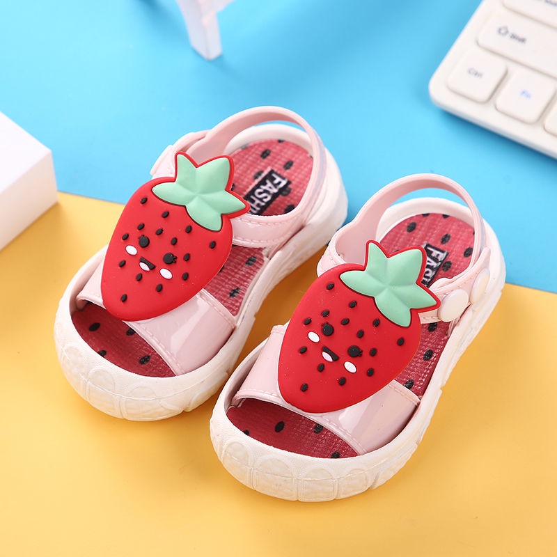 PROMO 12.12 PUNCAK Okaybaby B182 Sandal Gunung Anak Laki-laki Perempuan Buah Lucu Unik Import Termurah Kekinian Sendal Casual