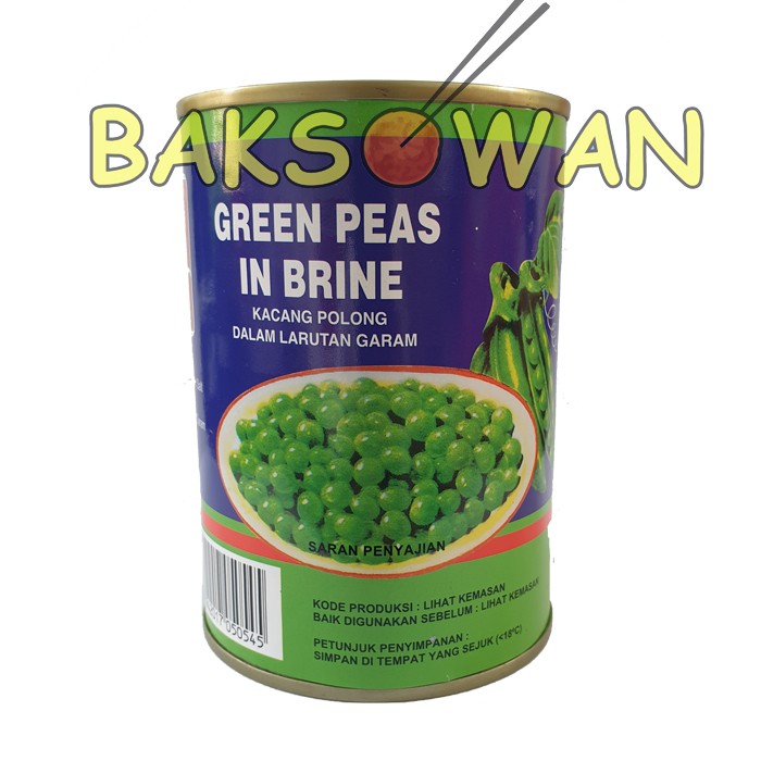 

Kacang Polong Kaleng / Green Peas in Brine 397 gr