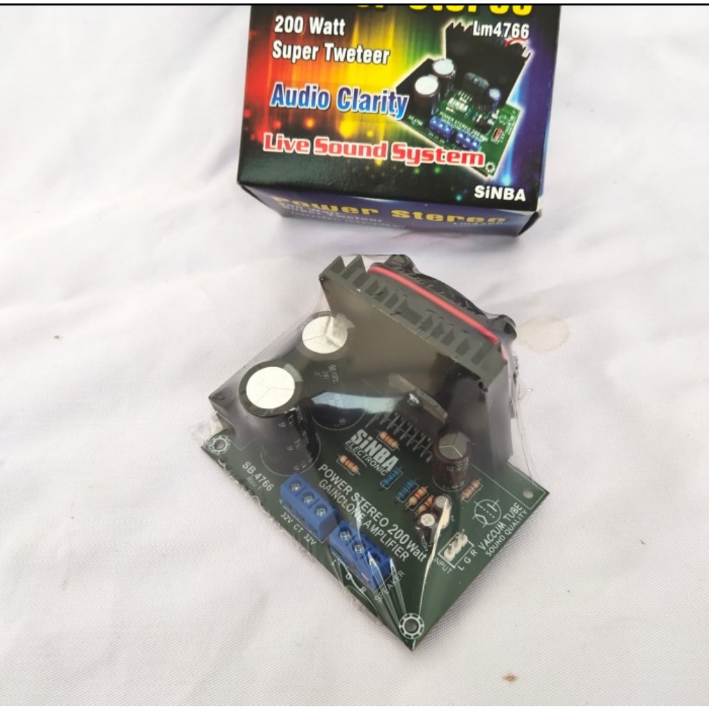 PRODUK TERJAMIN KIT POWER LM4766 STEREO GAIN CLONE 200WATT BUKAN LM3886 **