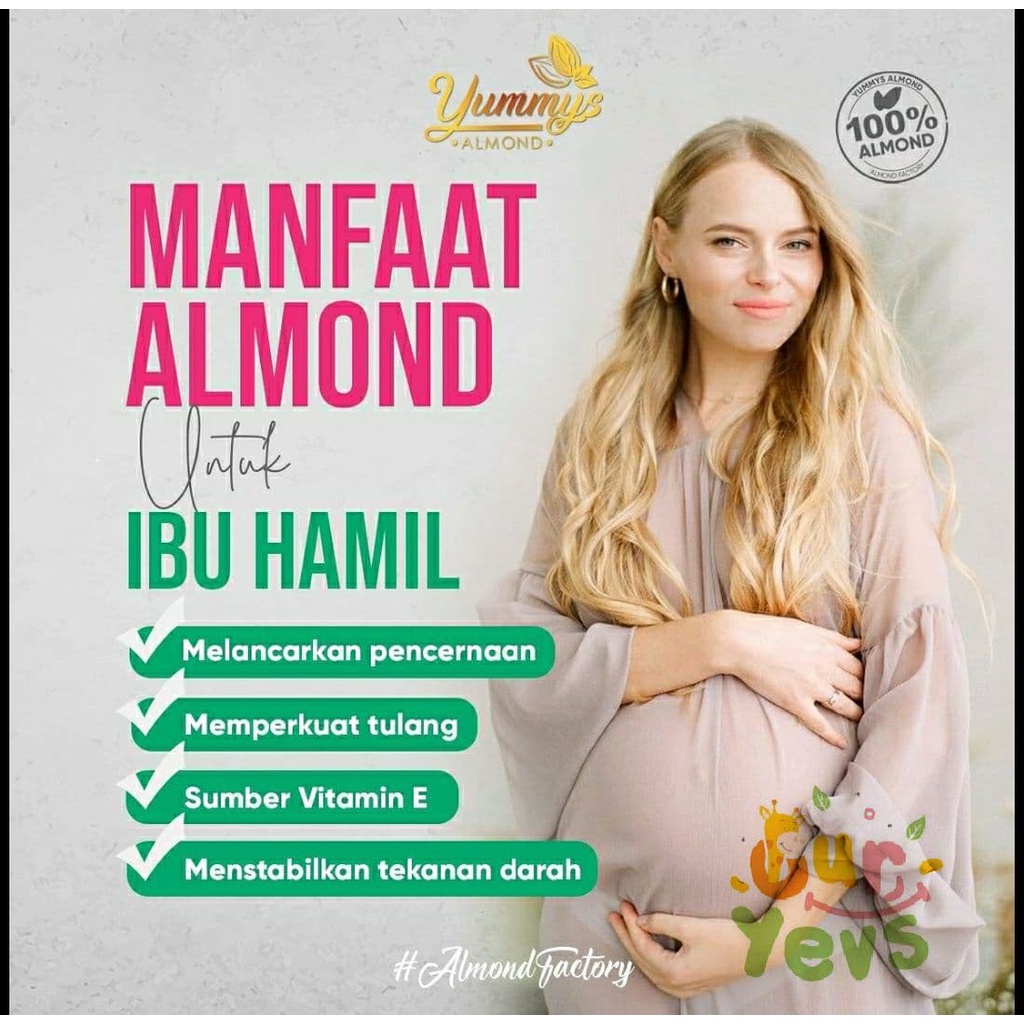 Almom Almond Milk Powder Premium MATCHA / Pelancar ASI Sari Almond Bubuk