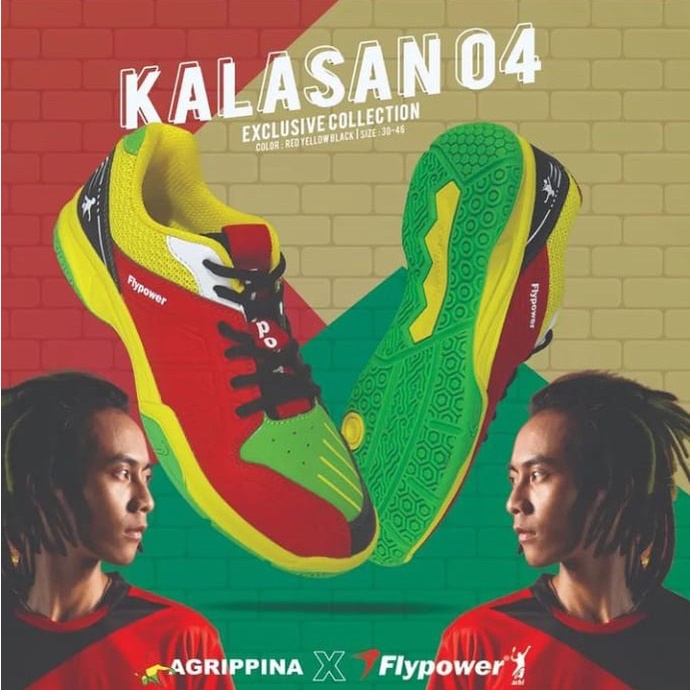 sepatu badminton bulutangkis flypower kalasan 04 agripina original