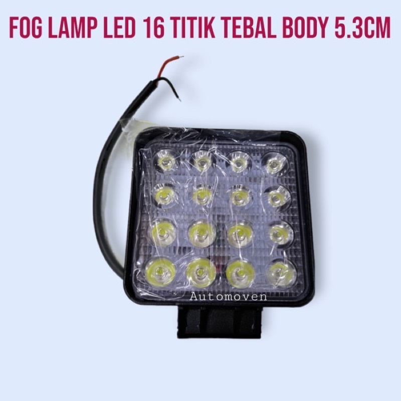 FOG LAMP LED 16 titik 48 watt putih lampu sorot tembak LED