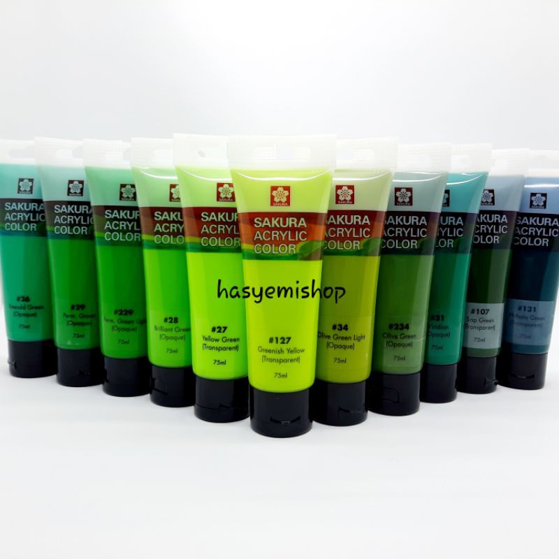 

Cat Akrilik Sakura Acrylic Colour 75 Ml 58 Warna