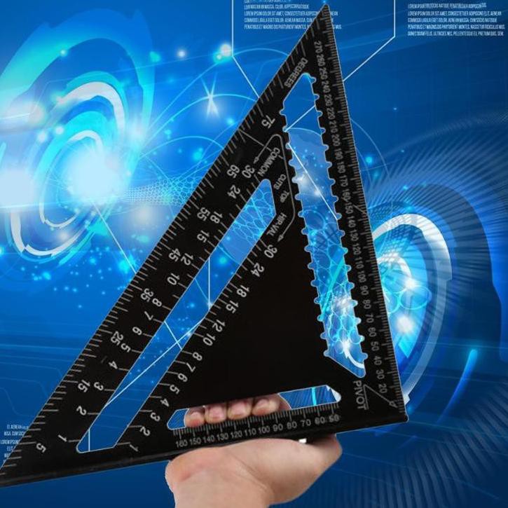 

Penggaris Siku Segitiga Speed Square Right Angle 230 Tukang Aluminium 7 Inch Pengerjaan Kayu . .
