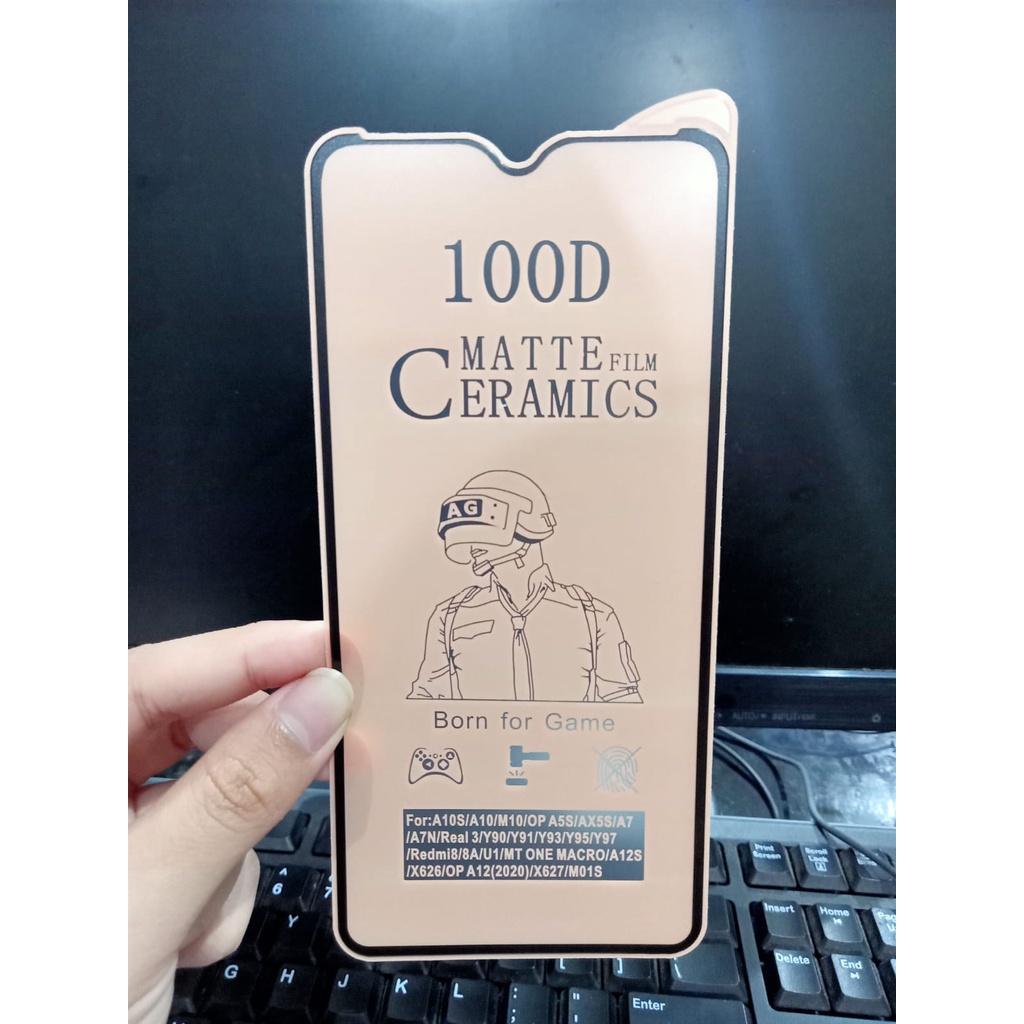 CMF Ceramic Matte Oppo A7 F9 A5S A11K A12 Full Screen Anti Gores Keramik Full Layar Anti Minyak