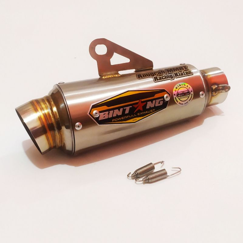 Knalpot Drag inlet 50mm Slincere only Original Bintang Powerfullexhaust-4