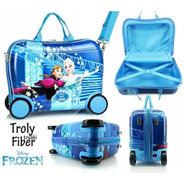 "Tas Koper Anak Trunkie Fiber Frozen 4Roda"