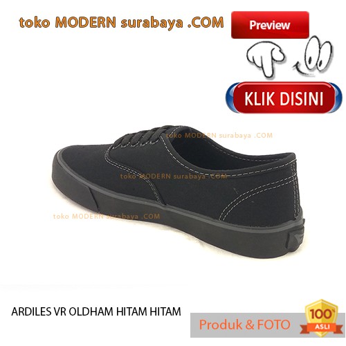 ARDILES VR OLDHAM HITAM HITAM Sepatu Sekolah Casual Sneakers