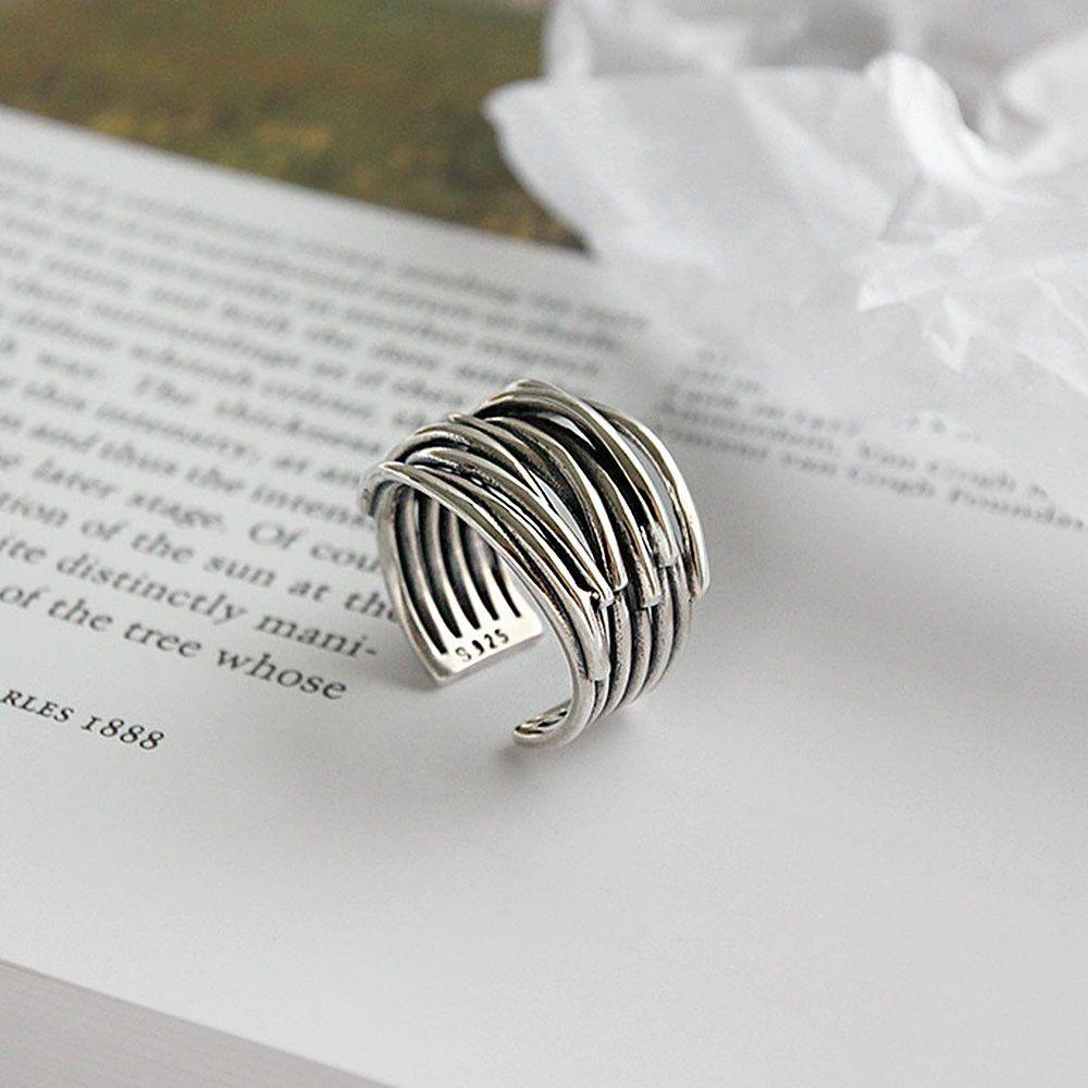 Lily Opening Rings Irregular Bohemian Vintage Layered Finger Ring