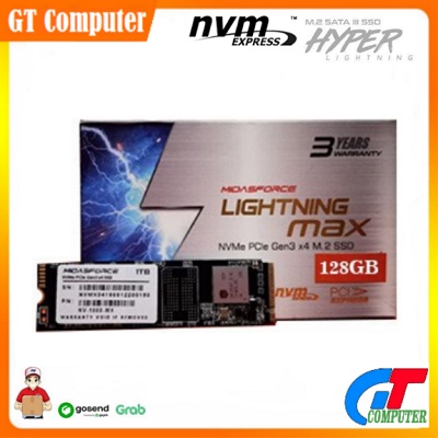 SSD NVME M.2 128GB MIDASFORCE LIGHTNING MAX SSD NVMe M.2 PCIe Gen3 x4 M2SATA NVME