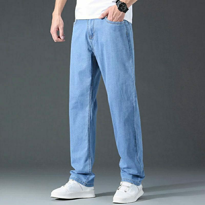 CELANA JEANS PRIA PANJANG REGULER STANDAR BASIC STRAIGHT JINS COWOK DENIM 27-38