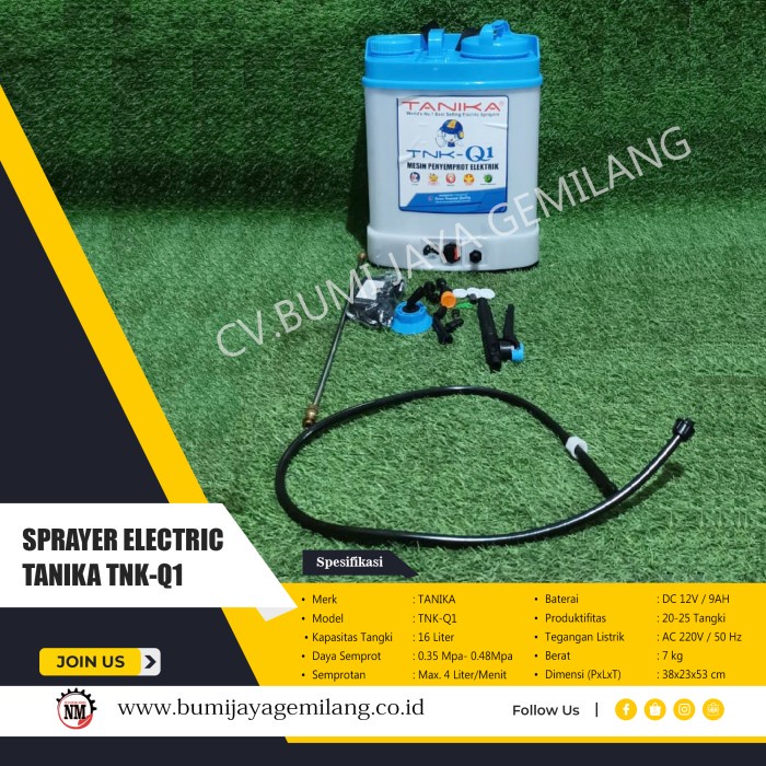 Alat Semprot Hama / Sprayer Elektrik Tanika Tnk-Q1