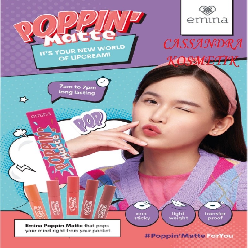 Jual EMINA POPPIN MATTE ALL VARIANT Shopee Indonesia   7ca5339dabbee2f58cf1a7024ccf7883