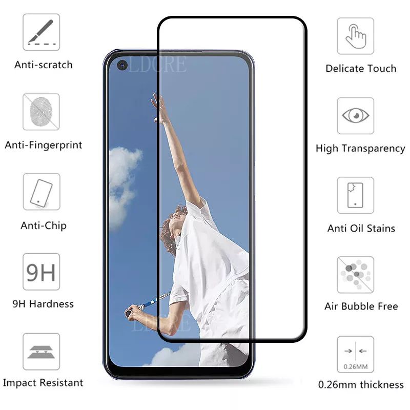 PAKET 3IN1 TEMPERED GLASS LAYAR KAMERA SKIN CARBON OPPO A52 A72 A92 TG ANTI GORES FULL SCREEN